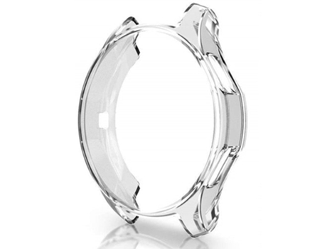 Carcasa de Reloj SLOWMOOSE Samsung Galaxy Watch Gear S3 Frontier Bumper Diamante Suave Chapado Inteligente (Transparente - Engranaje S3)
