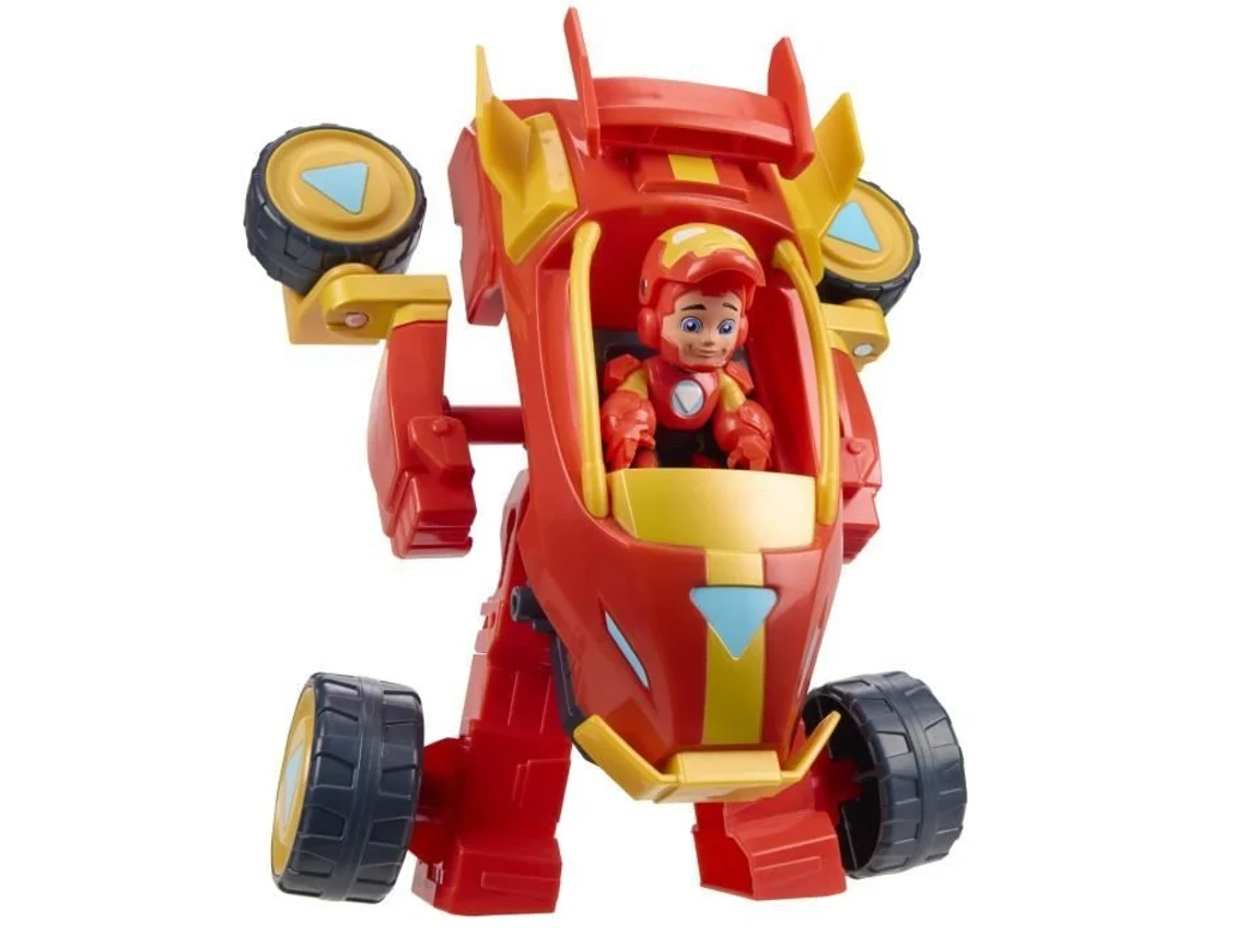 Armadura y vehículo mecánico de Iron Man 2 en 1, Marvel Iron Man y sus fantásticos amigos, a partir de 3 años, Hasbro