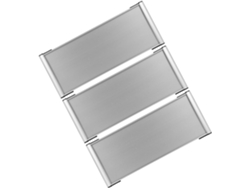 Juego De 3 Letreros En Blanco De Doble Cara De Aleación De Aluminio De 12x30 Cm.