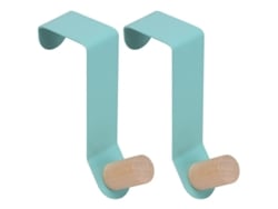 2026-ganchos Para Puerta, Ganchos De Ducha/puerta De Armario, Ganchos De Abrigo Para Baño/armario (2 Pack, Azul)