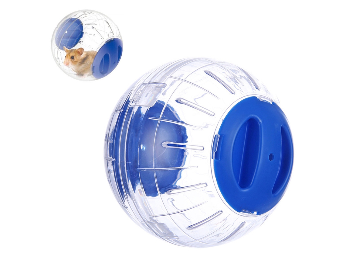 Pelota de ejercicio para hámster, plástico transparente, tamaño mini