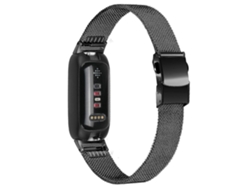 Compatible con la correa de reloj inteligente Fitbit Inspire 3, correa Milanese Loop, correa de repuesto de acero inoxidable con hebilla negra Ly Ebike
