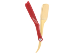 Suporte Para Lâmina De Barbear Manual Para Homem Com Cabeça Dourada E Cor Vermelha, Ferramenta De Barbear Ergonômica Em Aço Inoxidável E Abs