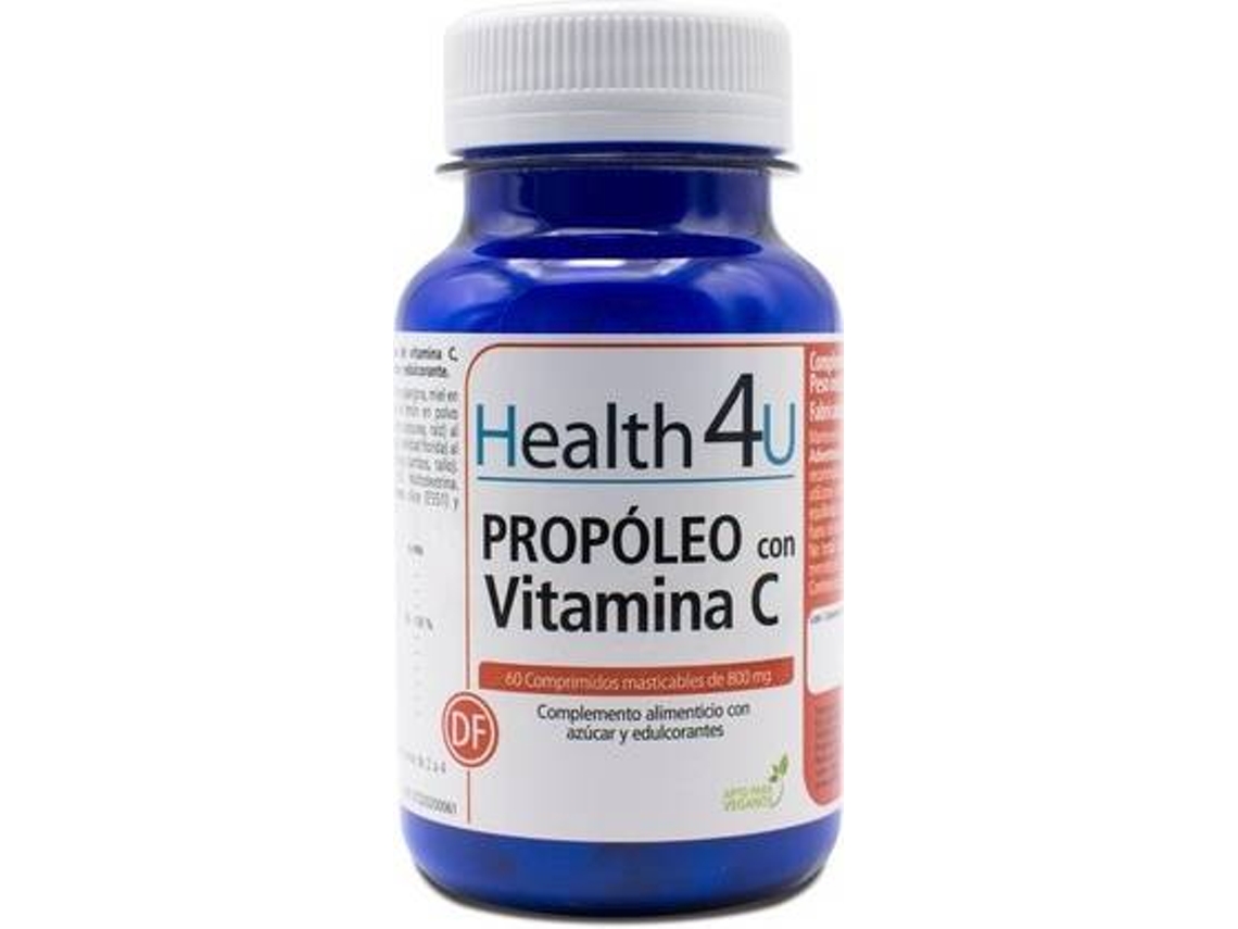 Complemento Alimentar HEALTH4U Própolis Com Vitamina C (60 comprimidos)
