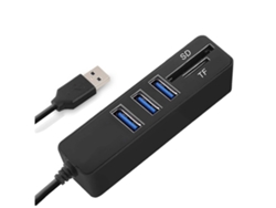 Jdl-hsd5 Concentrador Usb Combo Splitter 3/6 Puertos Usb 2.0 Lector De Tarjetas Mini Sd Tf