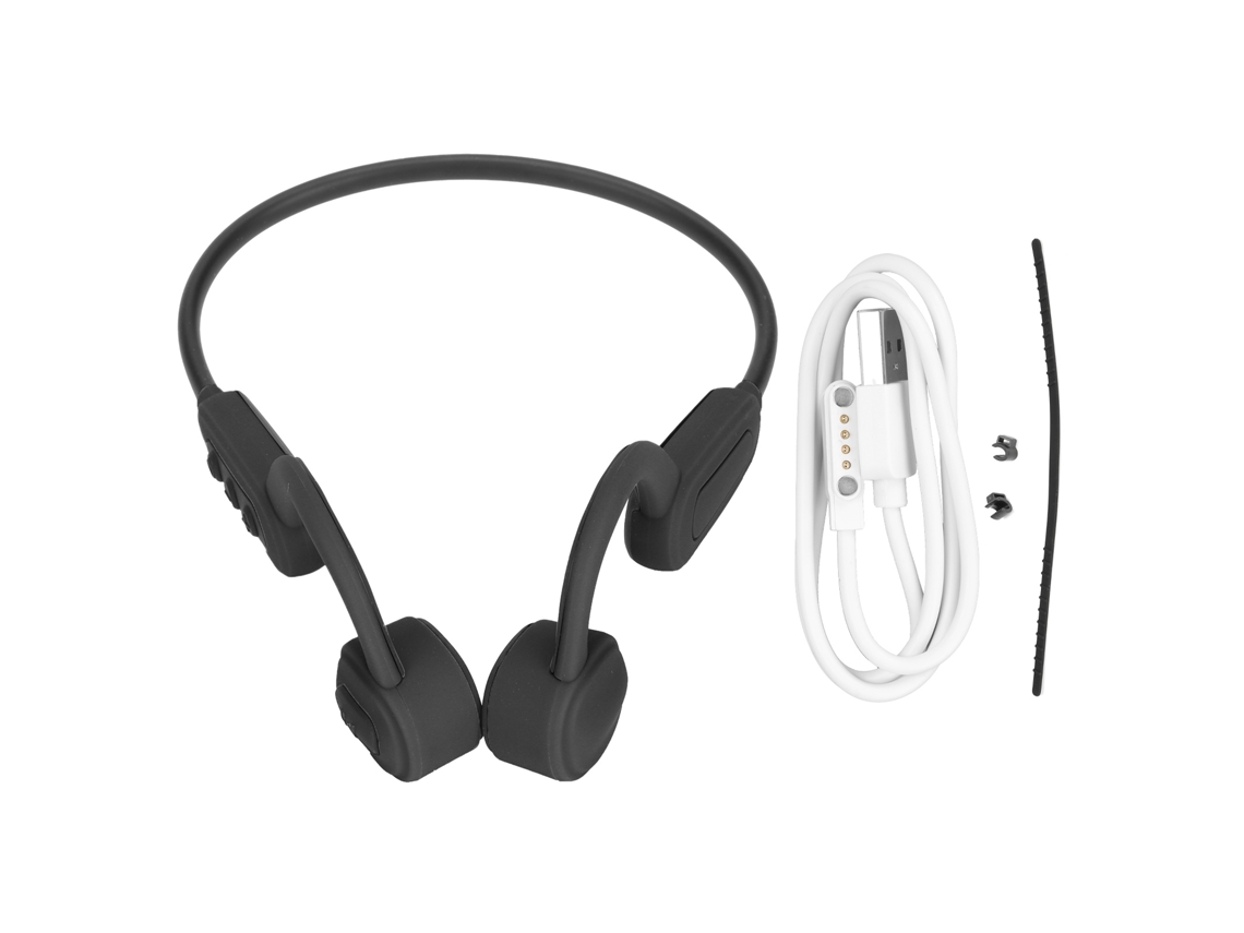 Auriculares deportivos inalámbricos Junli con conducción ósea, resistentes al agua.