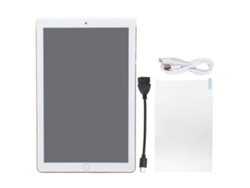 Tableta HD de 10.1 pulgadas, 8 núcleos MTK6592, 1 GB de RAM, 16 GB de ROM, Wifi, batería de 2800 mAh, color dorado