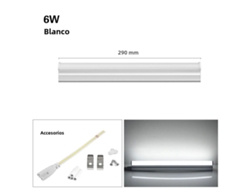 Tubo LED T5 de 30 cm de alto brillo con chips LED SMD 2835 integrados (blanco frío)