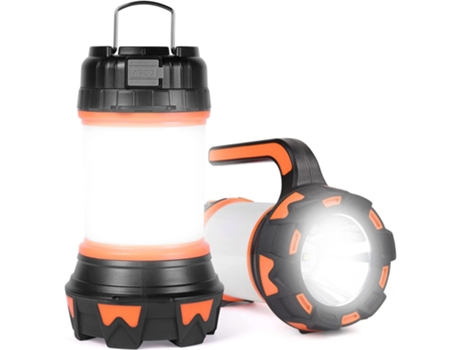Linterna LED recargable, 1000 lúmenes, 4000 mAh, lámpara de camping de 360°, foco portátil LED recargable, ultra potente, lámpara de camping de 6 m...