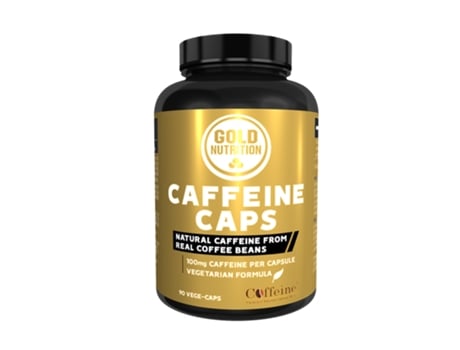Complemento Alimentar GOLDNUTRITION Cafeína Energética Cápsulas 100 Mg 90 Cápsulas Vegetales