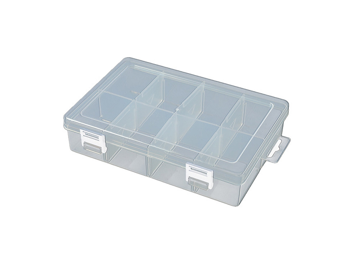 Caja de plástico transparente, para guardar decoraciones Kofihety