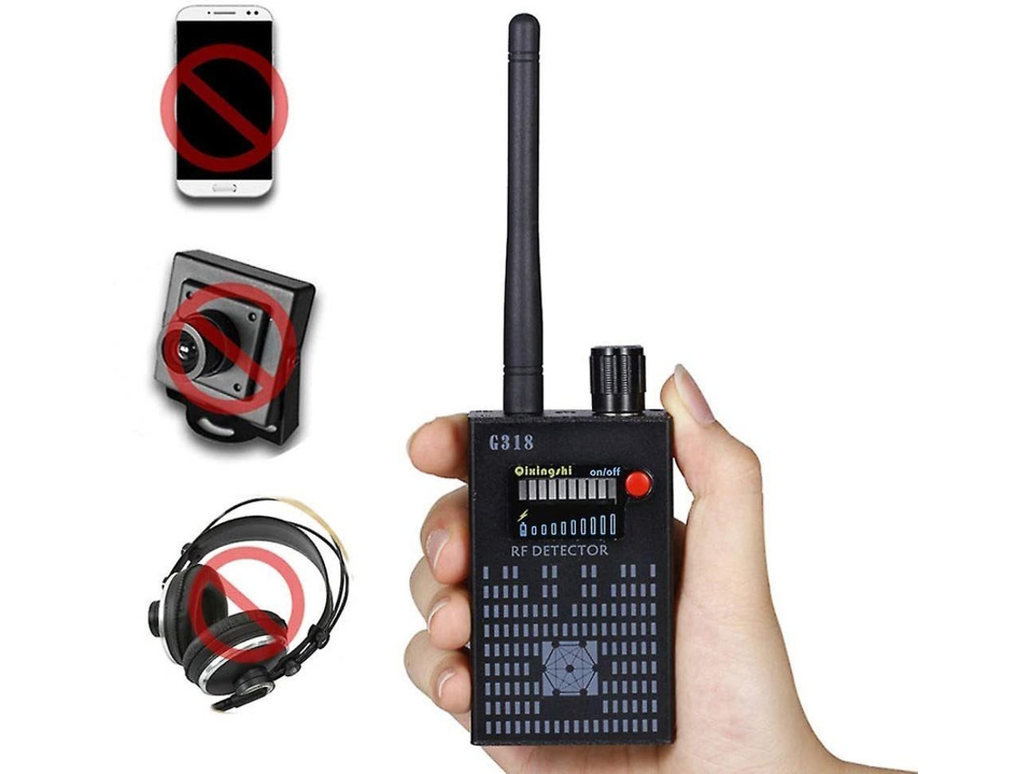 Detector de señal G318, cámara, radio inalámbrica, para coches, color negro, Yizhood