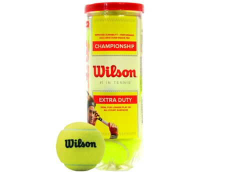 Pelota de Tenis WILSON (One size - Sintió - Amarillo)