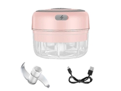 Prensa de ajos eléctrica Rosewell 100/250 ml, exprimidor de ajos, picador de ajos para verduras, pimientos y carne