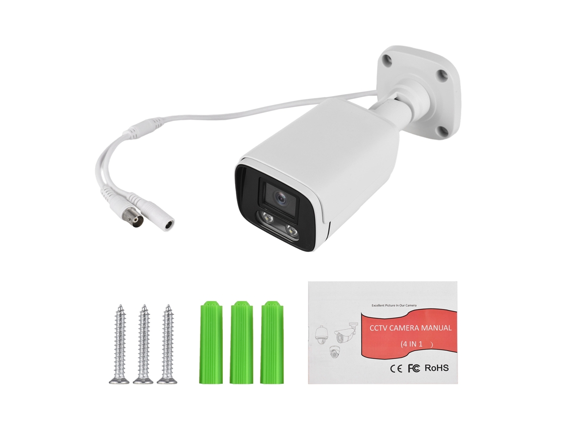Cámara Cctv Cableada 1080p 2.0mp Visión Nocturna Infrarroja Lente 3.6mm Ángulo Amplio Para Dvr Analógico Exterior/interior Pal