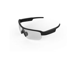 Gafas inteligentes Eifson X3, auriculares inalámbricos Bluetooth 5.0, lentes polarizadas TAC con micrófono (negro transparente)