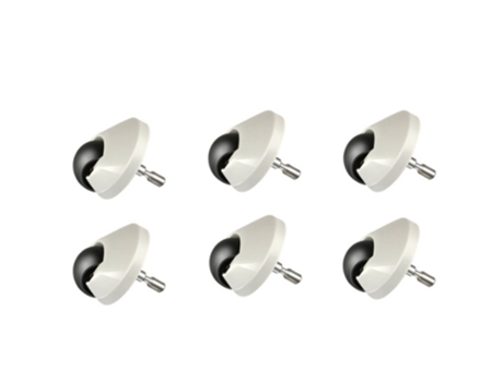 Rueda delantera de 6 piezas para Xiaomi 1S 1C Vacuum 2 Roborock S5 S50 S6 S60 S5Max S6Maxv piezas de Robot aspirador puro