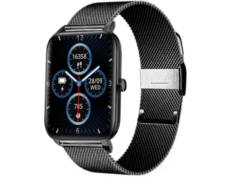 Smartwatch con Llamada Bluetooth Negro Milan Acero Doble Correa JL-EIGHT