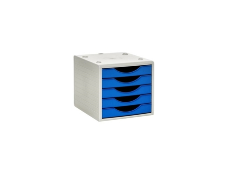 Archivador Modular Archivo 2000 ArchivoTec Serie 4000 Azul 5 cajones Din A4 (34 x 27 x 26 cm)