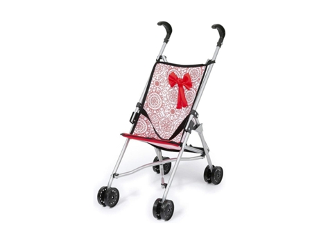 Accesorios REIG Cochecito de Muñecas Rojo Paraguas de Princesa Blanco (Edad Mínima Recomendada: 3 años)