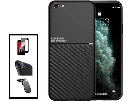 Kit Carcasa Magnetic Lux iPhone SE 2022 PHONECARE Negro