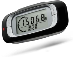 Podómetro 3D para caminar, podómetro con clip, almacenamiento de datos de 7 días, compatible con millas/km para hombres y mujeres STELASPLEN