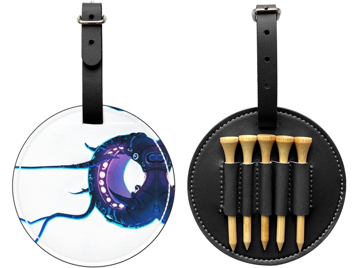 Bolsa Para Tees De Golf Material Pu Impermeable, Resistente Al Desgaste, A Prueba Humedad Clip Cinturón, Hebil