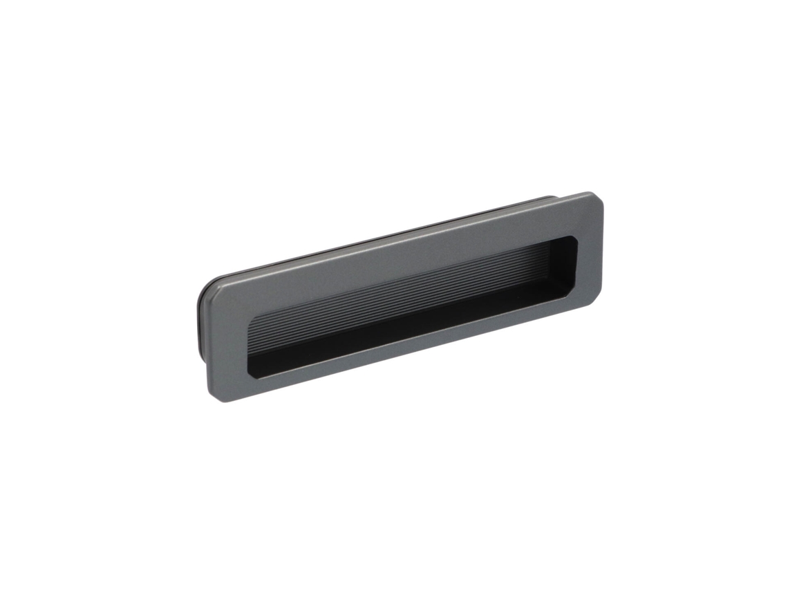 Tiradores Empotrados En Zamac Distancia Entre Ejes 128mm Alucover Grafito Pack De 25