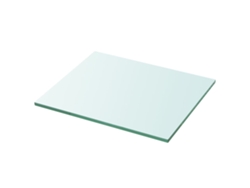 Estante de cristal transparente de 30 x 25 cm para decoración del hogar