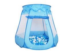 Piscina De Bolas Relaxdays Con 100 Bolas, 95 X 118 X 118 Cm, Piscina Pop-up, Ideal Para Niños, Azul