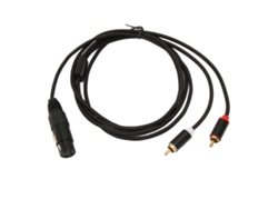 Cable Divisor En Y Doble Xlr Hembra A Rca Macho, Sin Ruido, 2 M/6,6 Pies, Interconexión Estéreo