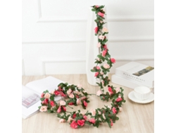 Rosa Artificial Colgante De 2,5 M Y 45 Cabezas Para Decoración De Pared, Bricolaje, Plantas Y Flores Artificiales, Decoración Del Hogar