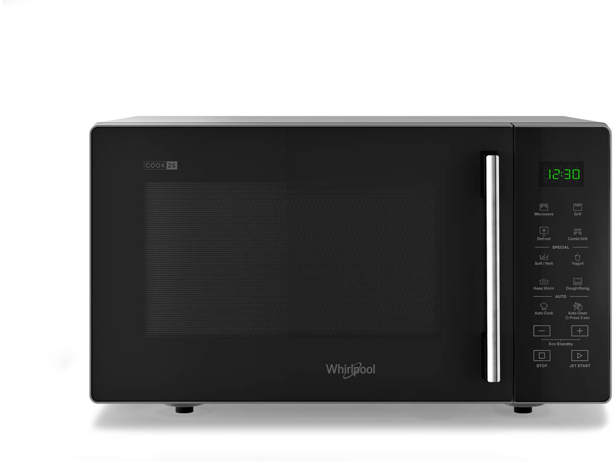 Microondas WHIRLPOOL MWP 253 SB (25 L - Con Grill - Negro)