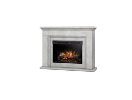 Chimenea LED eléctrica independiente ARDILA 26' Cemento 118 x 90.8 x 31.5 OUTINFIRE