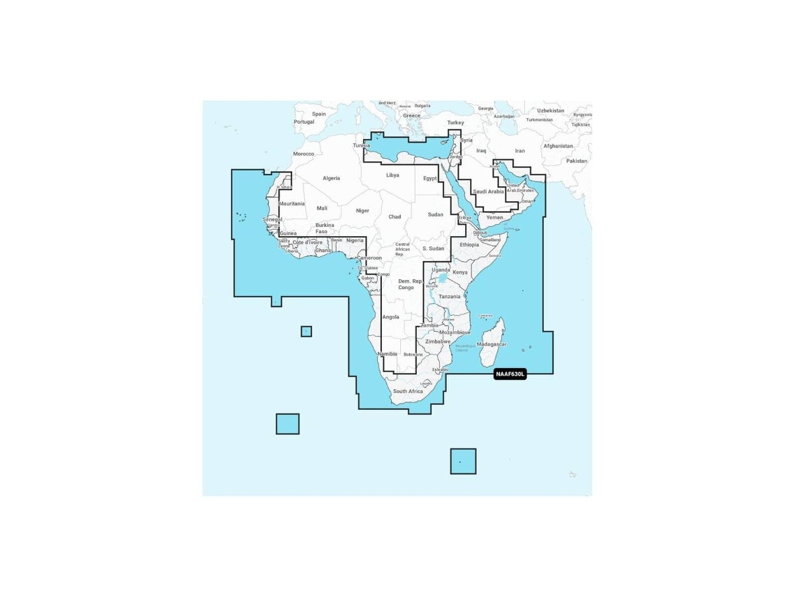 Mapa de navegación + sd grande - africa - oriente medio platino NAVIONICS