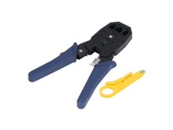 Herramienta de crimpado 3 en 1 para cables de red de telecomunicaciones con conectores de cristal para cables planos de 8, 6 y 4 pines.