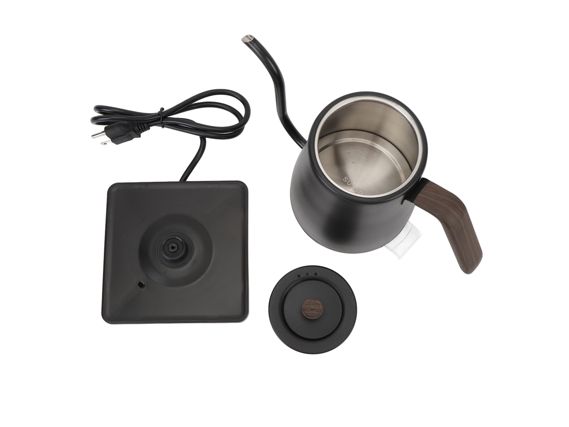 Hervidor Eléctrico De Cuello De Cisne, Acero Inoxidable 304, 800 Ml, Apagado Automático, 1000 W, Enchufe Estadounidense.