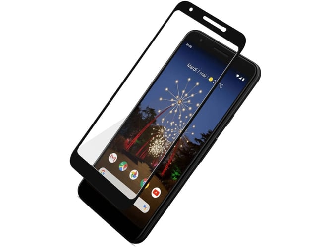 Protector de Cristal Templado Google Pixel 3A AVIZAR 9H Negro