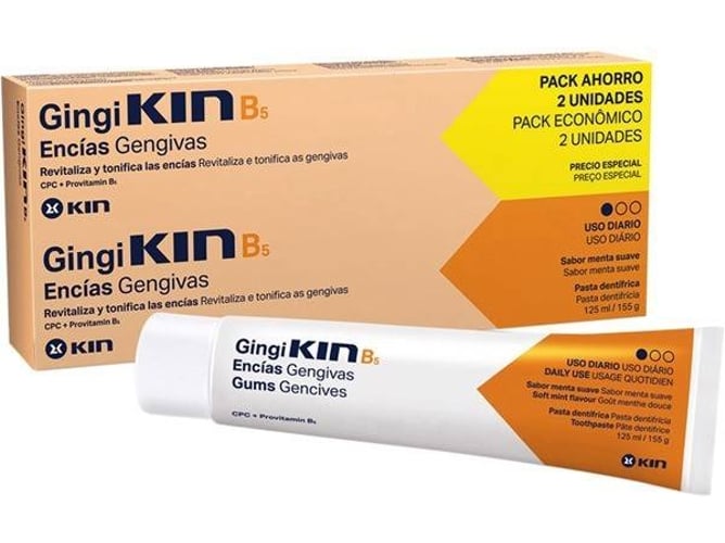 Pasta de dientes KIN Gingi B5 Encias Pack 2 Unidades