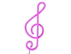 Rebe-luz Neón Led En Forma De Nota Musical Con Usb/batería, Colgante Para Hogar Y Fiesta, Decoración De Pared