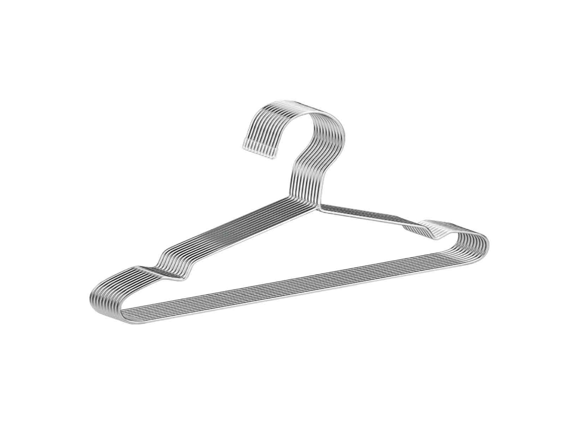 JILLIOPER Percha de acero inoxidable 4,0mm perchas sólidas para secado perchas para niños perchas antideslizantes estructura para sábanas