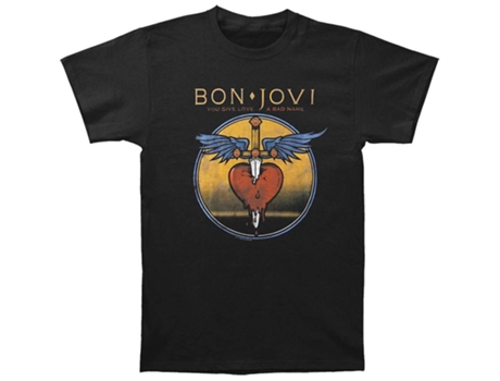Camiseta ROCKINSTONE Bon Jovi Mal Nombre (XXXL)