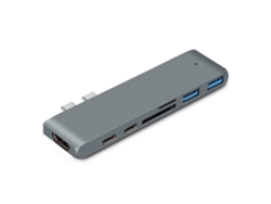 Adaptador Dock Compacto Encaje Fijo, Carga Pd Pass-through, Amplía Puertos Para Ratón, Disco Duro Y Monitor Externo.