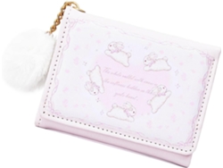 Cartera Tríptico Para Mujer En Piel Sintética Con Estampado De Conejo De Dibujos Animados Y