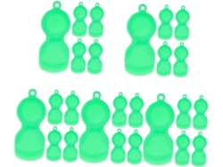 Juego De 25 Rascadores De Billetes De Lotería, De Plástico Portátil.