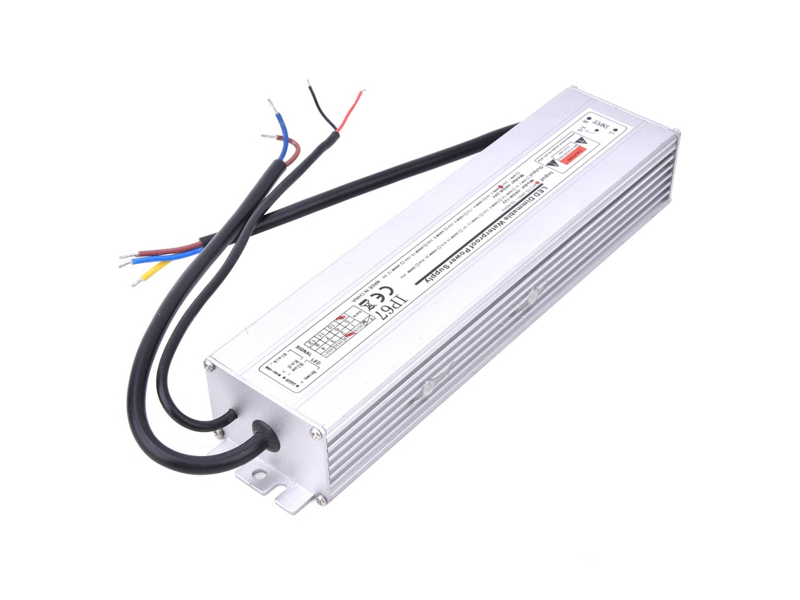 Fuente de alimentación LED regulable con tiristor, resistente al agua, CA 170-260 V, 24 V, 60 W, 2,5 A