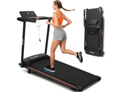 Nettlife Cinta De Correr Plegable 14km/h - Walking Pad Escritorio Con Inclinación 7% - Pantalla Led Y Sensores De Pulso - Máx 150kg