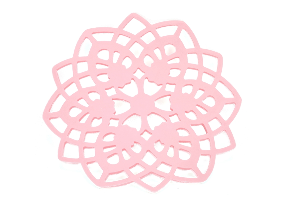 Mantel rosa, almohadilla aislante térmica para tazas y platos RNEMITERY