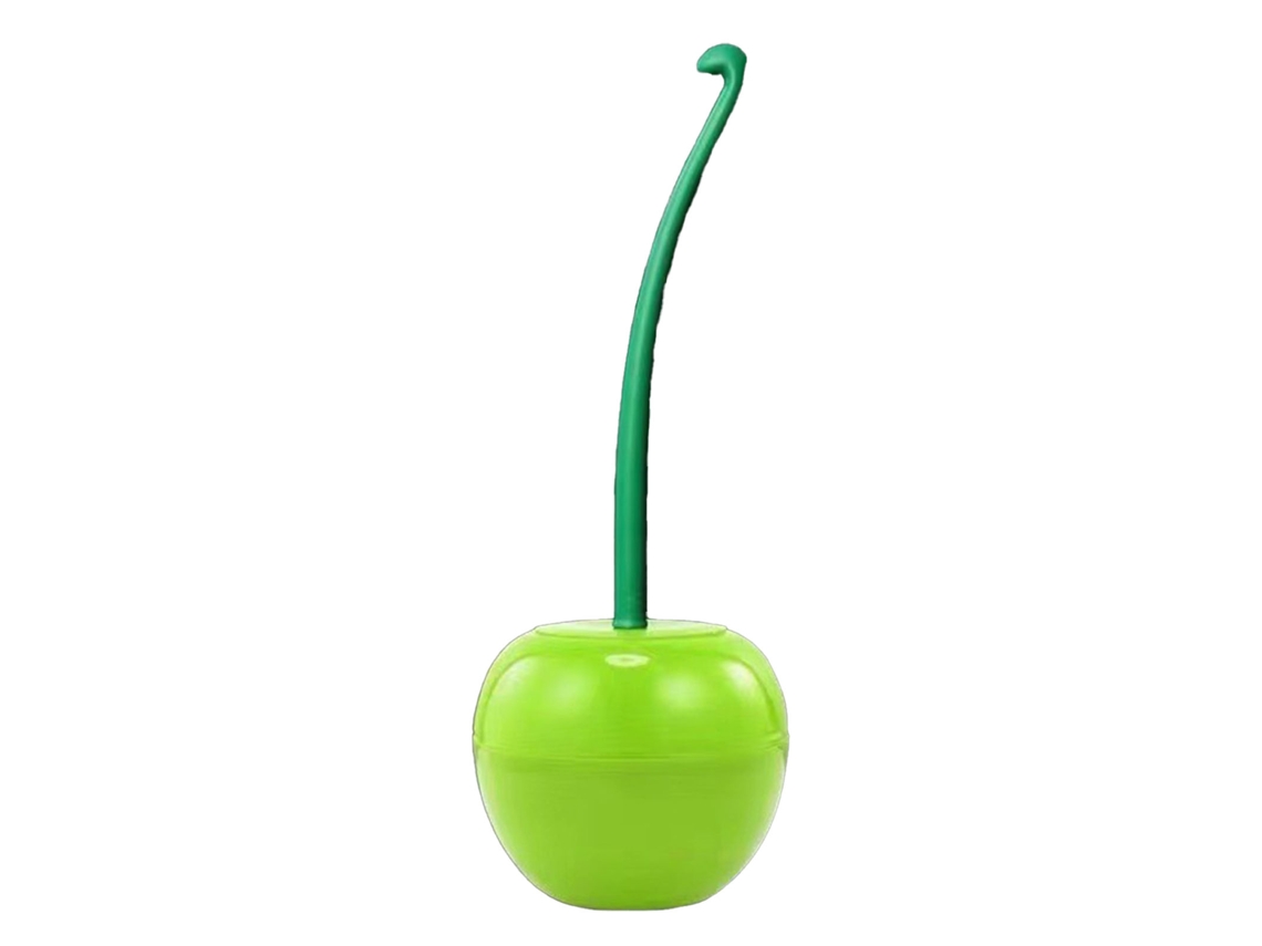 Cepillo De Baño Cherry Con Mango Largo, Cerdas Suaves, Juego De Baño De Plástico Verde