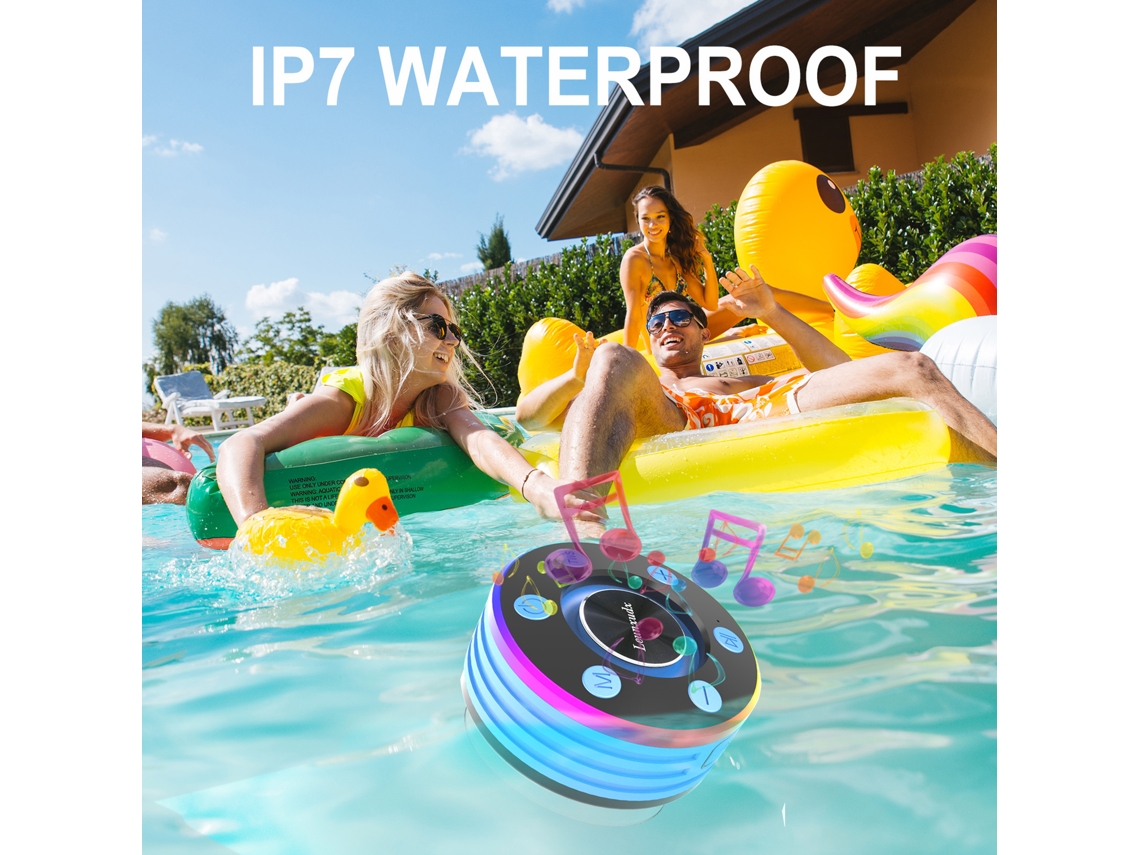 Altavoz Bluetooth Portátil Resistente Al Agua Ipx7 Con Radio Fm Para Actividades Al Aire Libre.